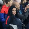 Sarah Fraisou (Les vacances des Anges 3) dans les tribunes du parc des princes lors du match de football de ligue 1 opposant le Paris Saint-Germain (PSG) à l'Olympique Lyonnais (OL) à Paris, France, le 7 octobre 2018.