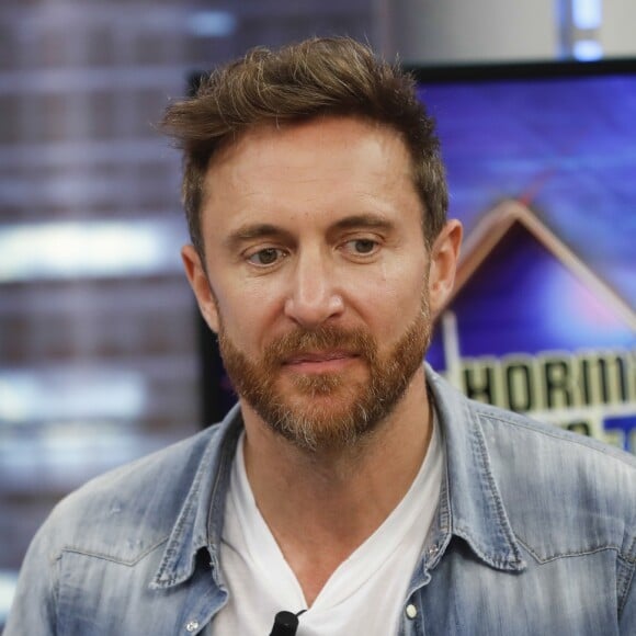 David Guetta sur le plateau de l'émission "El Hormiguero" à Madrid, le 12 septembre 2018.