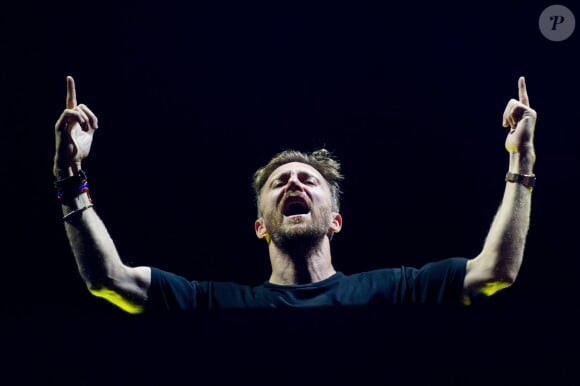 David Guetta en concert lors du Fusion Festival 2018 à Liverpool au Royaume-Uni, le 1er septembre 2018.