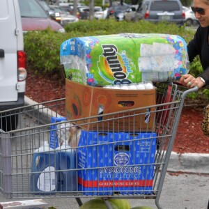 Exclusif - Anna Kournikova est allée faire le plein de courses à Miami, le 30 juillet 2018.