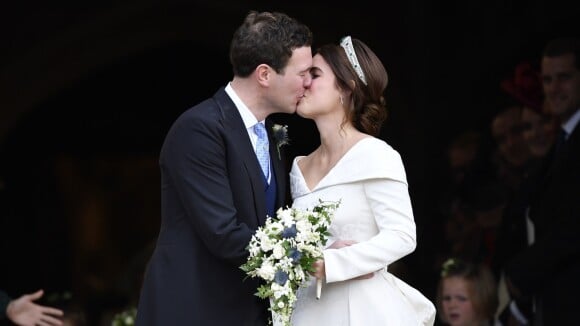 Mariage de la princesse Eugenie : Le tendre baiser des jeunes mariés