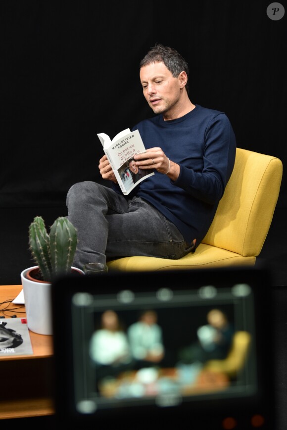Exclusif - Marc-Olivier Fogiel en interview sur Facebook Live de Purepeople © Francis Petit / Bestimage