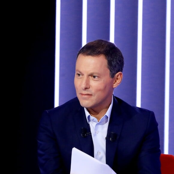 Exclusif - Marc Olivier Fogiel - Enregistrement de l'émission "Le Divan" avec Macha Méril en invitée et présentée par Marc-Olivier Fogiel, qui sera diffusée le 28 septembre sur France 3. Le 14 septembre 2018 © Dominique Jacovides / Bestimage