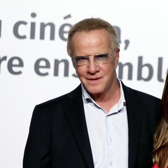 Christophe Lambert et sa compagne Camilla Ferranti au photocall de la cérémonie d'ouverture de la 10ème édition du Festival Lumière à Lyon, France, le 13 octobre 2018. © Dominique Jacovides/Bestimage