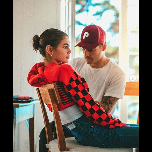 Kaia Gerber et le tatoueur Rafael Valdez. Octobre 2018.