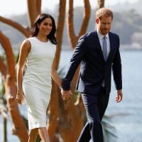 Meghan Markle enceinte : Radieuse au bras du prince Harry, baby bump peu visible