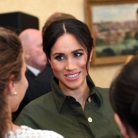 Meghan Markle et le prince Harry ont assisté à une réception donnée en leur honneur à la Admiralty House de Sydney, le 16 octobre 2018