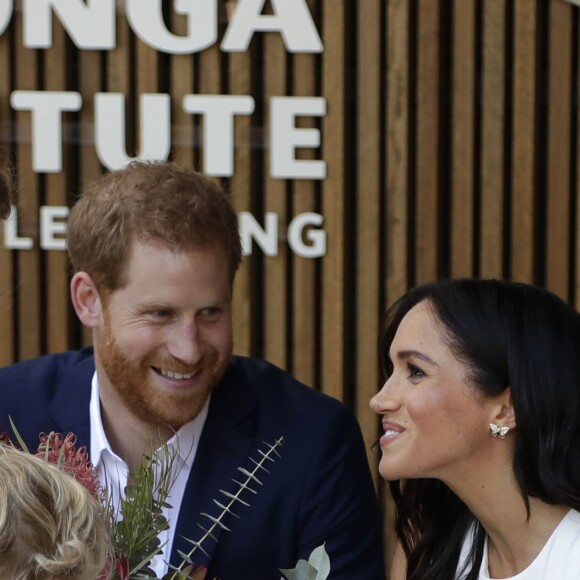 Meghan Markle et le prince Harry à l'ouverture du Taronga Institute of Science and Learning, en Australie, le 16 octobre 2018