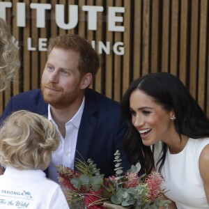 Meghan Markle et le prince Harry à l'ouverture du Taronga Institute of Science and Learning, en Australie, le 16 octobre 2018