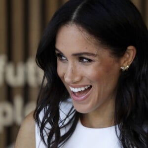 Meghan Markle et le prince Harry à l'ouverture du Taronga Institute of Science and Learning, en Australie, le 16 octobre 2018