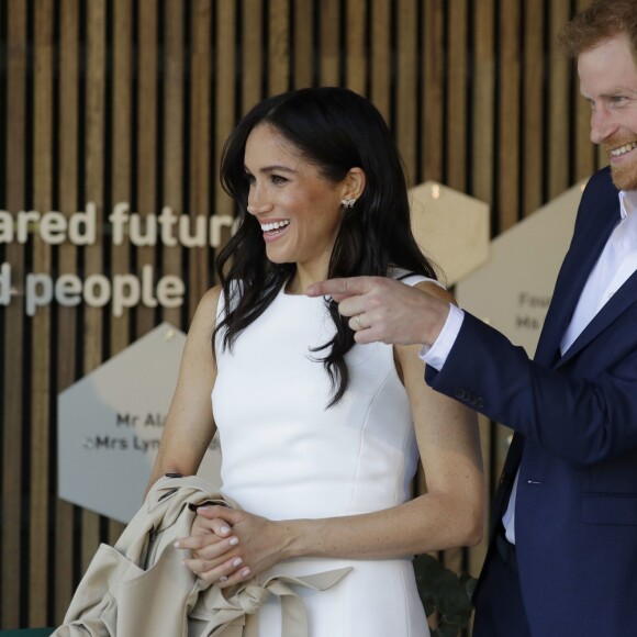 Meghan Markle et le prince Harry à l'ouverture du Taronga Institute of Science and Learning, en Australie, le 16 octobre 2018