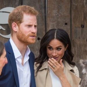 Le prince Harry et Meghan Markle au zoo de Taronga, en Australie, le 16 octobre 2018