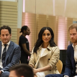 Le prince Hary et Meghan Markle assistent à des répétitions de la Bangarra Dance Company à l'Opera de Sydney, le 16 octobre 2018