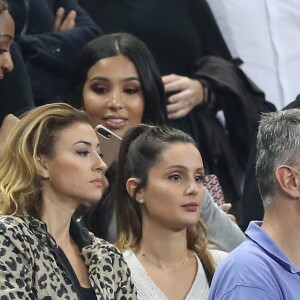 Marine Lloris (femme de H.Lloris) et Rachel Legrain-Trapani (compagne de B.Pavard) dans les tribunes du stade de France lors du match de ligue des nations opposant la France à l'Allemagne à Saint-Denis, Seine Saint-Denis, France, le 16 octobre 2018. La France a gagné 2-1.