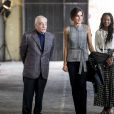 La reine Letizia d'Espagne et Martin Scorsese participent à une réunion avec des jeunes réalisateurs, dans le cadre du programme "Fabrica Scorsese", développé dans l'ancienne usine d'armes de La Vega lors du "Princess of Asturias Awards 2018" à Oviedo, le 18 octobre 2018.