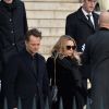 David Hallyday et Laura Smet - Sorties de l'église de la Madeleine après les obsèques de Johnny Hallyday à Paris le 9 décembre 2017. © Veeren / Bestimage