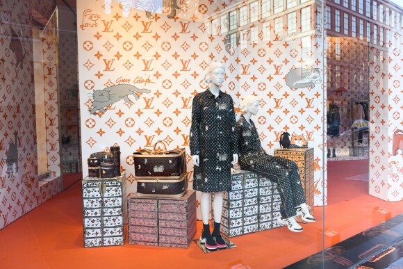 Soirée d'inauguration du pop-up store dédié à la collaboration 'Louis Vuitton x Grace Coddington. New York, le 25 octobre 2018.