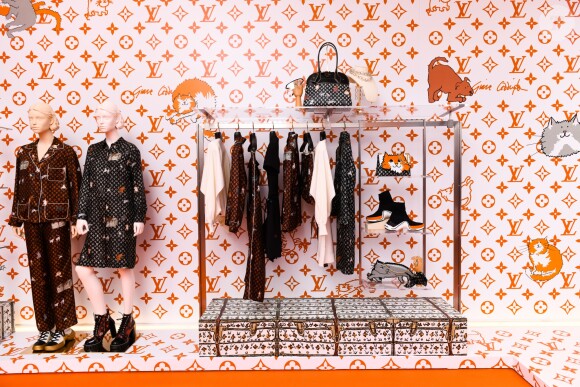 Soirée d'inauguration du pop-up store dédié à la collaboration 'Louis Vuitton x Grace Coddington. New York, le 25 octobre 2018.