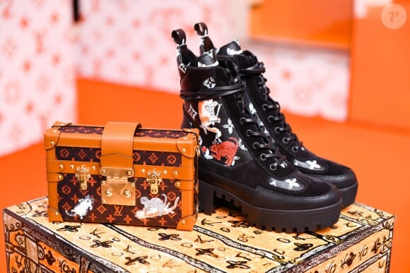 Soirée d'inauguration du pop-up store dédié à la collaboration 'Louis Vuitton x Grace Coddington. New York, le 25 octobre 2018.