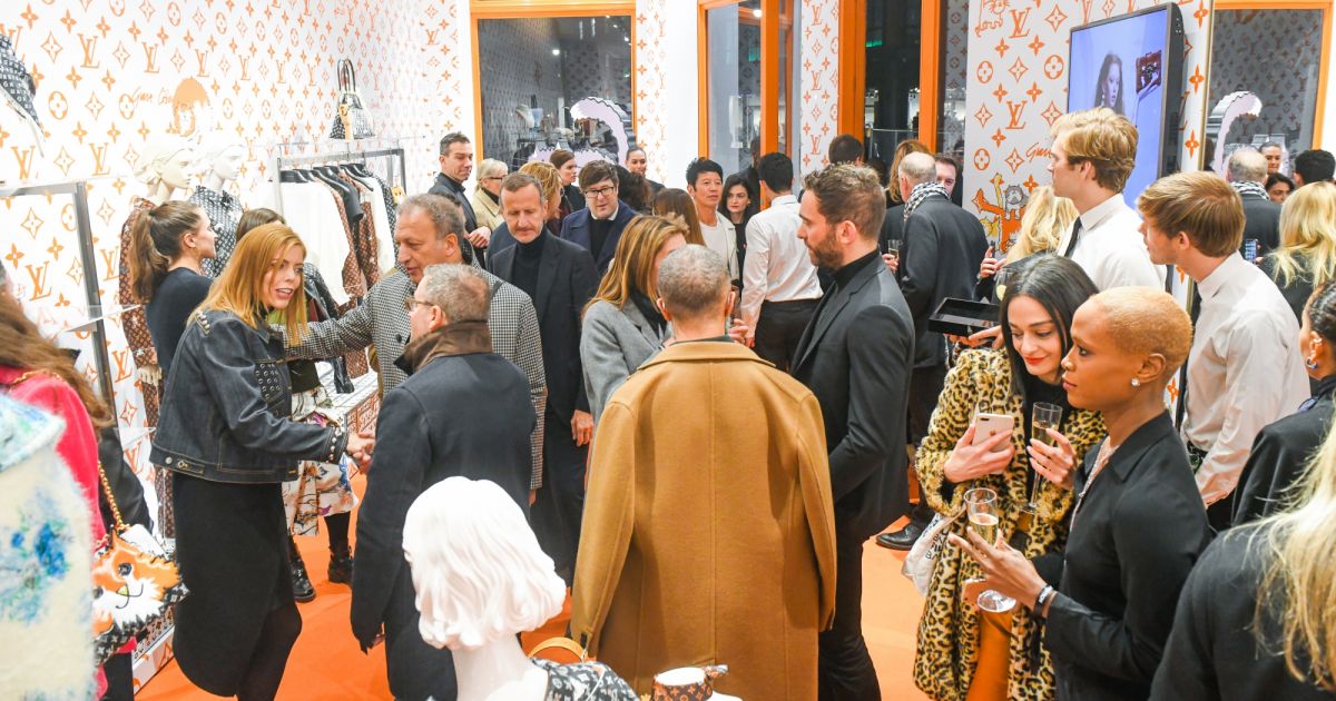 Soirée d&#39;inauguration du pop-up store dédié à la collaboration &#39;Louis Vuitton x Grace Coddington ...