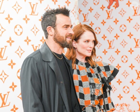 Justin Theroux et Julianne Moore - Soirée d'inauguration du pop-up store dédié à la collaboration 'Louis Vuitton x Grace Coddington. New York, le 25 octobre 2018.