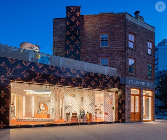 Soirée d'inauguration du pop-up store dédié à la collaboration 'Louis Vuitton x Grace Coddington. New York, le 25 octobre 2018.