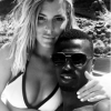 Emilie Fiorelli et M'Baye Niang amoureux en Grèce le 28 mai 2017.