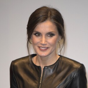 La reine Letizia d'Espagne assiste à la première du film "El Hombre Mosca" à la 63ème édition du festival du film de Valladolid le 26 octobre 2018.