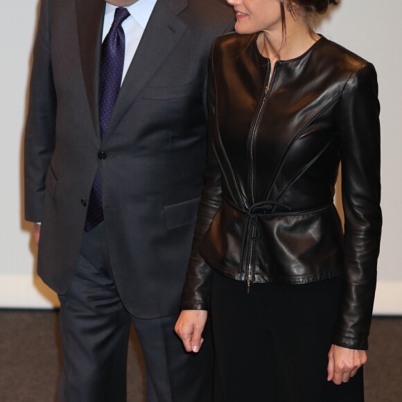 La reine Letizia d'Espagne assiste à la première du film "El Hombre Mosca" à la 63ème édition du festival du film de Valladolid le 26 octobre 2018.