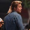 Brad Pitt sur le tournage du film "Once Upon A Time In Hollywood" à Los Angeles le 22 octobre 2018.