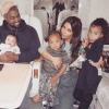 Kanye West, Kim Kardashian et leurs trois enfants Chicago, Saint et North (avril 2018).