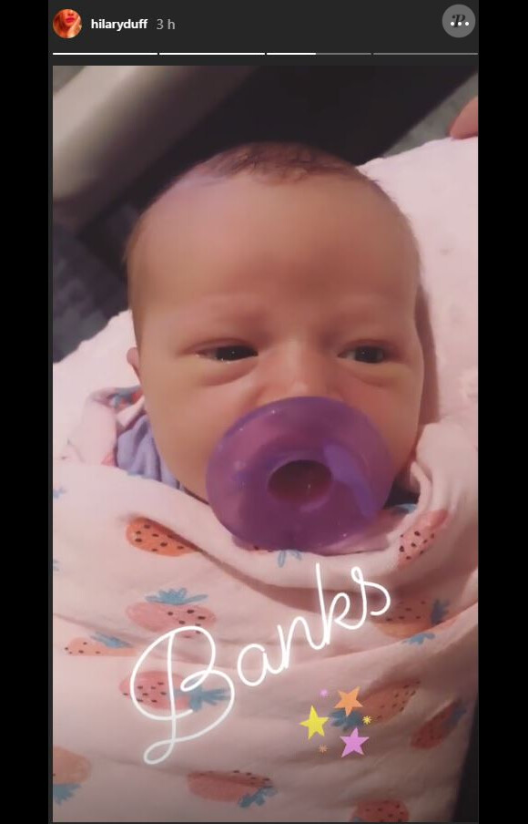 Hilary Duff a partagé des photos de sa fille Banks, en story Instagram, le 29 octobre 2018