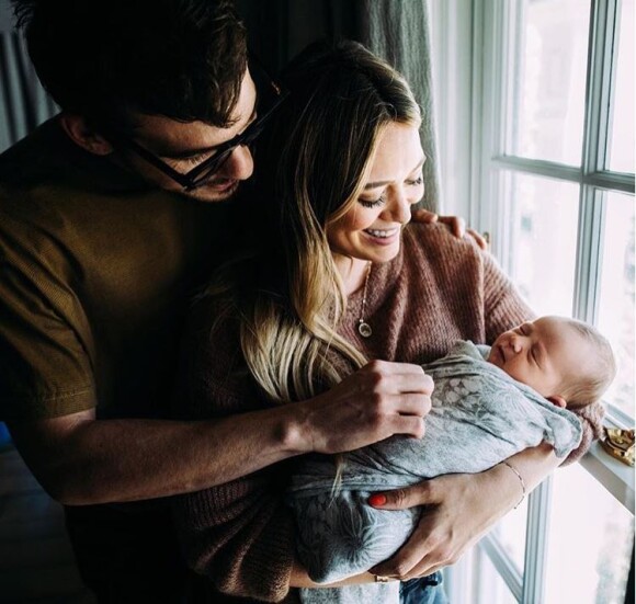 Hilary Duff et Matthew Koma sont devenus parents d'une petite Banks. Photo postée sur Instagram le 29 octobre 2018