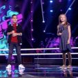 Elodie, Ismaël et Maëlysse dans "The Voice Kids 5" sur TF1, le 9 novembre 2018.
