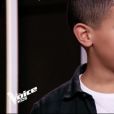 Elodie, Ismaël et Maëlysse dans "The Voice Kids 5" sur TF1, le 9 novembre 2018.