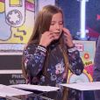 Carla, Léna et Alexandre dans "The Voice Kids 5" sur TF1, le 9 novembre 2018.