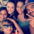Joakim, Yelena,  Eleejah, Jenaye et  Joalukas Noah. Les cinq enfants de Yannick Noah posent ensemble sur Instagram le 11 avril 2017.   