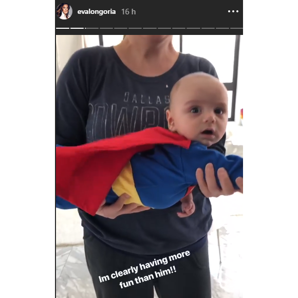 Eva Longoria a partagé des photos de son fils Santiago sur Instagram, pour Halloween, le 31 octobre 2018