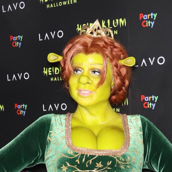 Heidi Klum, déguisée en princesse Fiona - 19ème soirée d'Halloween de Heidi Klum à New York, le 31 octobre 2018.