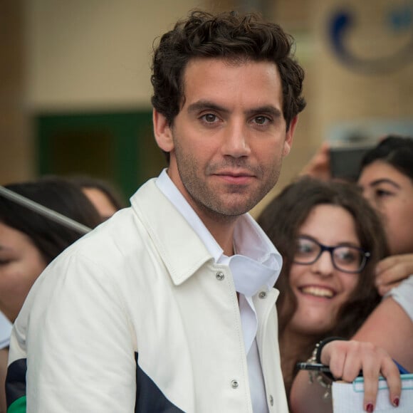 Le chanteur Mika arrive au 47ème festival du film de Giffoni en Italie le 15 juillet 2017  Singer Mika during the 47th Giffoni Film Festival 2017 in Giffoni on July 15, 2017.15/07/2017 - Giffoni