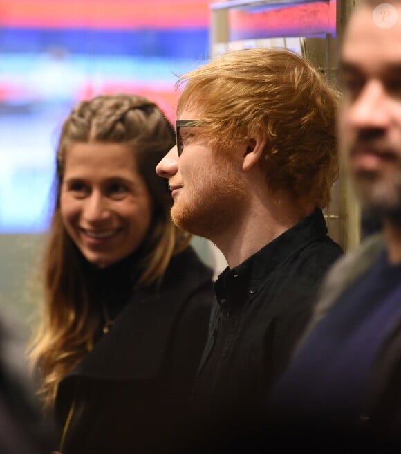 Ed Sheeran et Cherry Seaborn dans The One Show à Londres le 3 mars 2017.