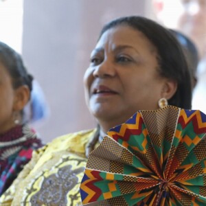 Camilla Parker Bowles, duchesse de Cornouailles et la première dame du Ghana Rebecca Akufo-Addo participent à un grand déjeuner organisé par le Commonwealth à l'école International (G.I.S.) à Accra au Ghana le 5 novembre 2018.