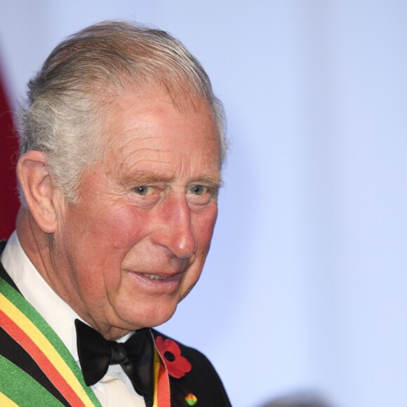 Le prince Charles, prince de Galles, lors d'un dîner d'Etat au palais présidentiel du Ghana "Jubilee House" à Accra, à l'occasion de son voyage au Ghana, le 5 novembre 2018.