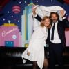 Eléonore Baudry (directrice de la marque), Frédéric Beigbeder - Soirée à l'occasion des 50 ans de la marque Figaret chez Castel à Paris, le 7 novembre 2018. © CVS/Bestimage