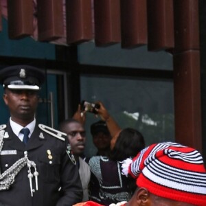 Le prince Charles en visite au British Council Arts Festival à Lagos au Nigeria le 7 novembre 2018