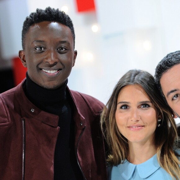 Exclusif - Ahmed Sylla, Joyce Jonathan et Manu Payet - Enregistrement de l'émission "Vivement Dimanche" au studio Gabriel à Paris le 29 octobre 2018. L'émission sera diffusée le 11 novembre 2018. © Guillaume Gaffiot/Bestimage