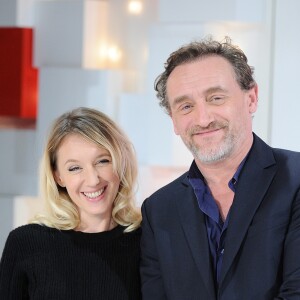 Exclusif - Ludivine Sagnier et Jean-Paul Rouve - Enregistrement de l'émission "Vivement Dimanche" au studio Gabriel à Paris le 29 octobre 2018. L'émission sera diffusée le 11 novembre 2018. © Guillaume Gaffiot/Bestimage