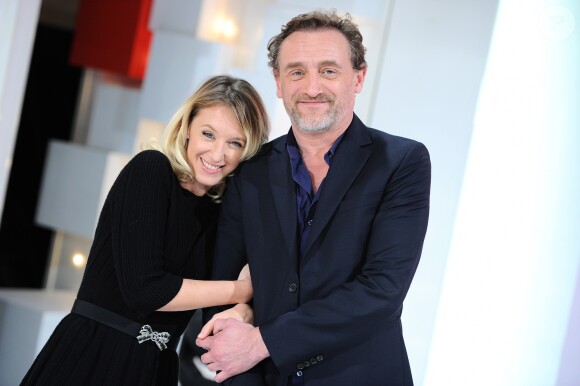 Exclusif - Ludivine Sagnier et Jean-Paul Rouve - Enregistrement de l'émission "Vivement Dimanche" au studio Gabriel à Paris le 29 octobre 2018. L'émission sera diffusée le 11 novembre 2018. © Guillaume Gaffiot/Bestimage