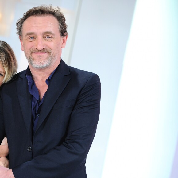 Exclusif - Ludivine Sagnier et Jean-Paul Rouve - Enregistrement de l'émission "Vivement Dimanche" au studio Gabriel à Paris le 29 octobre 2018. L'émission sera diffusée le 11 novembre 2018. © Guillaume Gaffiot/Bestimage