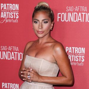 Lady Gaga au photocall de la 3ème soirée annuelle des SAG-AFTRA Foundation Patron Of The Artists Awards à Los Angeles, Californie, Etats-Unis, le 8 novembre 2018.